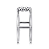925 Sterling Silver Twisted Smart Ring Enhancer