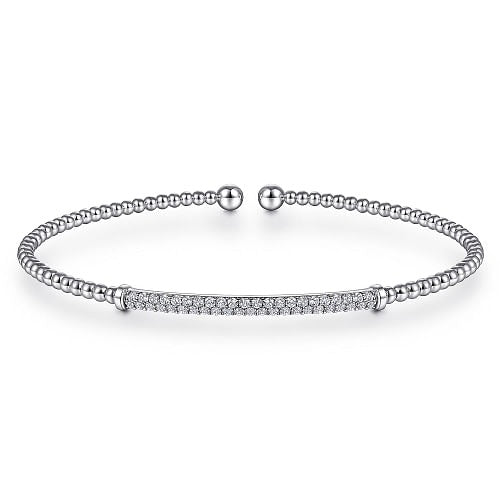 Gabriel - Diamond Bar Bangle Bracelet