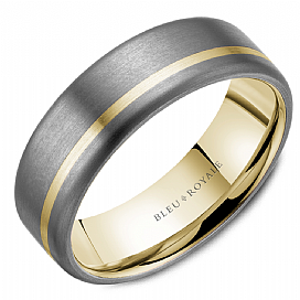 CROWN RING – MENS TANTALUM WEDDING BAND