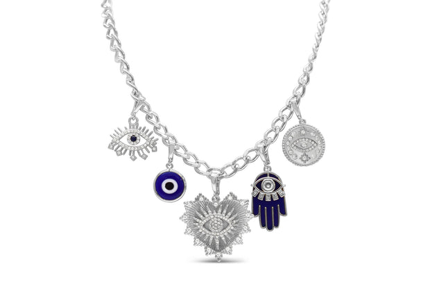 CHARM ERA - Eye Am Watching Pre-made Charm Necklace