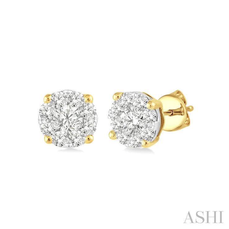 ASHI - 1/4 CARAT LOVEBRIGHT ESSENTIAL DIAMOND STUD EARRINGS