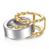 Alloy Yellow Plated Bujukan Clover And Marquise Smart Ring Enhancer