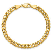 GOLD MIAMI CUBAN BRACELET 8"