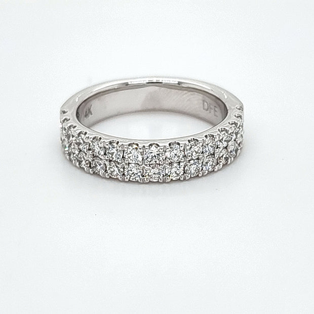 DOUBLE ROW DIAMOND WEDDING BAND – 1.00 TCW