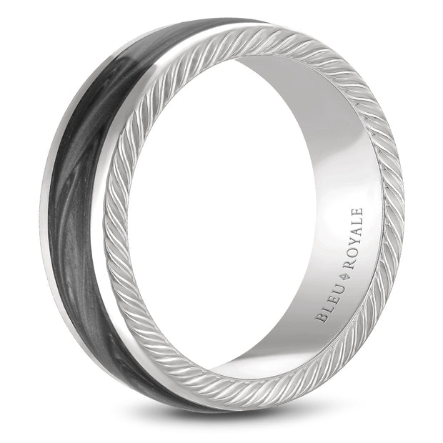 Bleu Royale Wedding Band