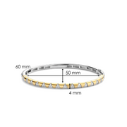 SHY CREATION- YELLOW GOLD WIDE PAVE DIAMOND BAND