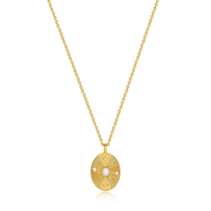 ANIA HAIE - SCATTERED STARS OPAL DISC NECKLACE