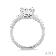 ASHI - 1/8 CT LOVEBRIGHT ROUND CUT DIAMOND RING